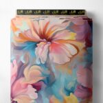 Petal flower style with pink,blue colors