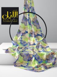 Bloom flower style with blue,green colors - Image 2