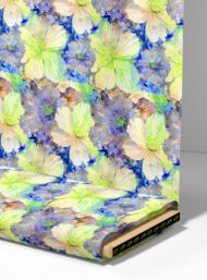 Bloom flower style with blue,green colors - Image 4