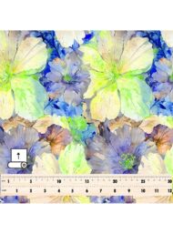 Bloom flower style with blue,green colors - Image 5