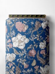 Bloom flower style with blue,pink colors