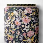 Petal flower style with pink,green colors