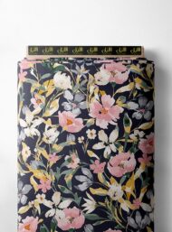 Petal flower style with pink,green colors