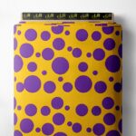 Circle mixed style with yellow, blue colors