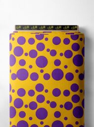 Circle mixed style with yellow, blue colors