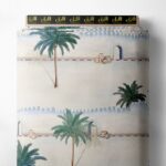 Palm nature style with green,blue colors