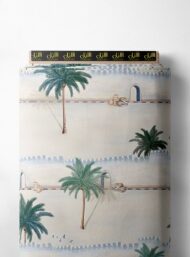 Palm nature style with green,blue colors