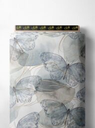 Butterfly nature style with grey,white colors