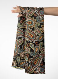 Paisley mixed style with brown,red colors - Image 3