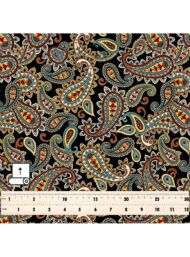 Paisley mixed style with brown,red colors - Image 5