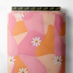 Petal flower style with pink,orange colors