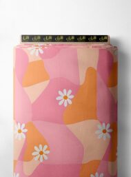 Petal flower style with pink,orange colors