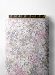 Leaf flower style with pink,grey colors