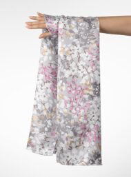 Leaf flower style with pink,grey colors - Image 3