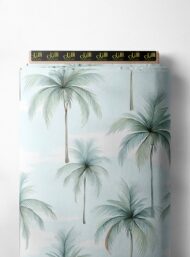 Palm nature style with green,white colors