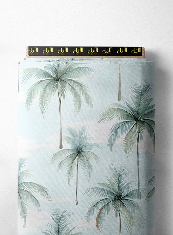 LAI01-1264_1-1.jpg Palm nature style with green,white colors - Image 1