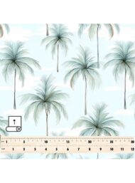 Palm nature style with green,white colors - Image 5