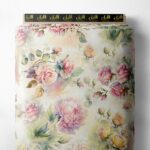 Bloom flower style with pink,yellow colors