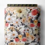 Petal flower style with pink,white colors