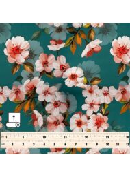 Bloom flower style with pink,green colors - Image 5