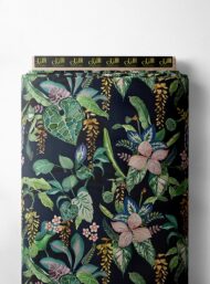 Leaf flower style with green,pink colors