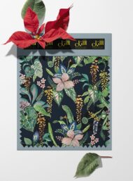 Leaf flower style with green,pink colors - Image 6