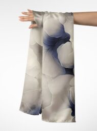 Petal flower style with white,grey colors - Image 3