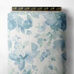 Petal flower style with blue,green colors