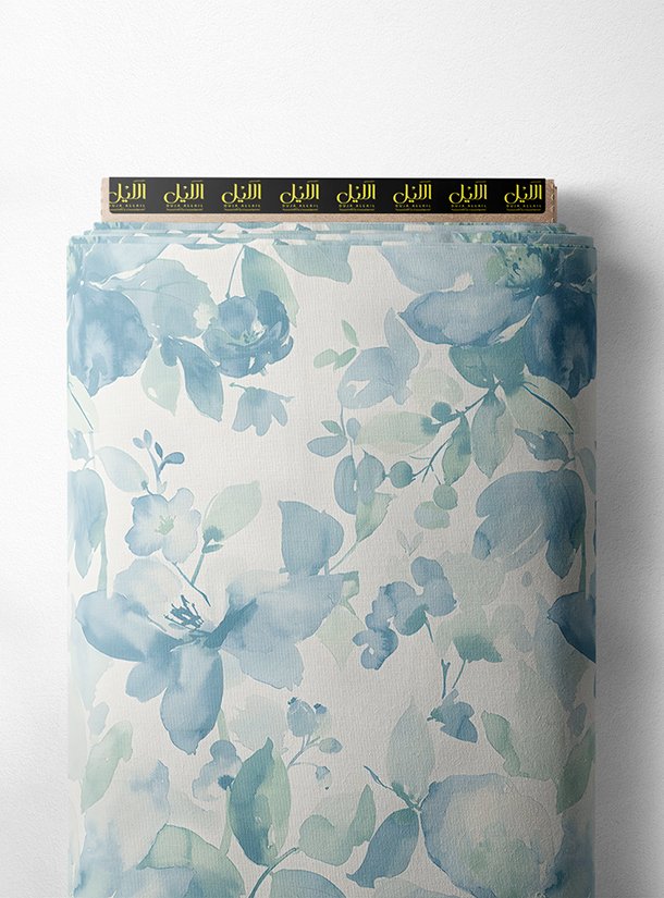 LAI01-1282_1-1.jpg Petal flower style with blue,green colors - Image 1