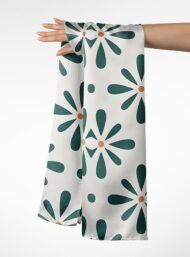 Petal flower style with green,white colors - Image 3