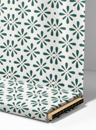 Petal flower style with green,white colors - Image 4