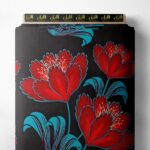 Petal flower style with red,blue colors