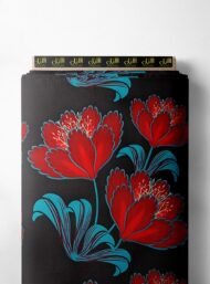 Petal flower style with red,blue colors