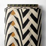 Chevron mixed style with black,white colors