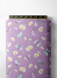 Butterfly flower style with pink,white colors