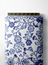 Petal flower style with blue colors