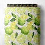 Lemon nature style with green, yellow colors