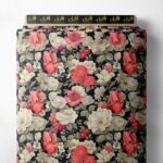 Rose flower style with pink,red colors