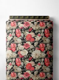 Rose flower style with pink,red colors