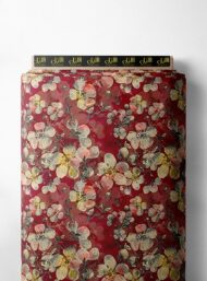 Bloom flower style with red,pink colors