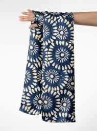 Petal flower style with blue, white colors - Image 3