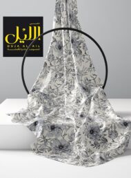 Petal flower style with grey, white colors - Image 2