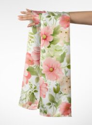 Petal flower style with pink,green colors - Image 3