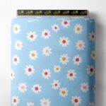 Petal flower style with blue,pink colors