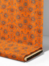 Rose flower style with orange, blue colors - Image 4