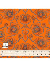 Rose flower style with orange, blue colors - Image 5