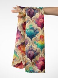 Bloom flower style with pink,blue colors - Image 3