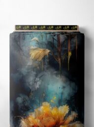 Petal flower style with yellow,orange colors