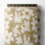 Petal flower style with white,yellow colors