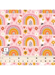 Rainbow flower style with pink,orange colors - Image 5